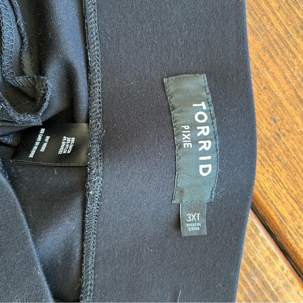Torrid Pixie Pants 3xt Pull-On Black Business Cas… - image 4